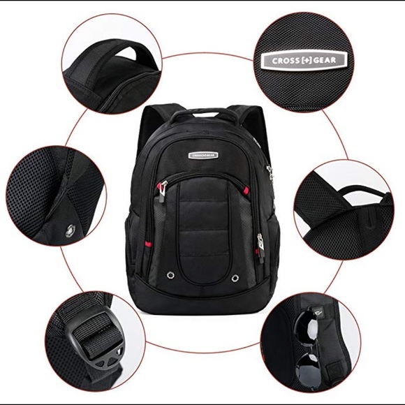 Cross Gear Laptop Backpack with Combination Lock - Picture 3 of 5